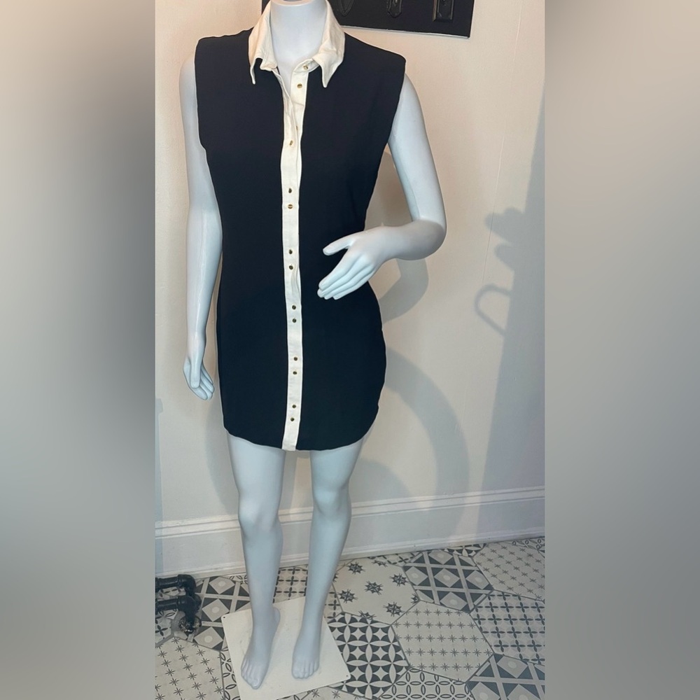 Zara  black and white dress